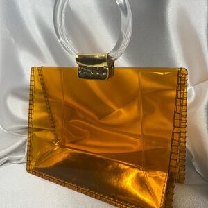 Translucent Orange Statement Bag